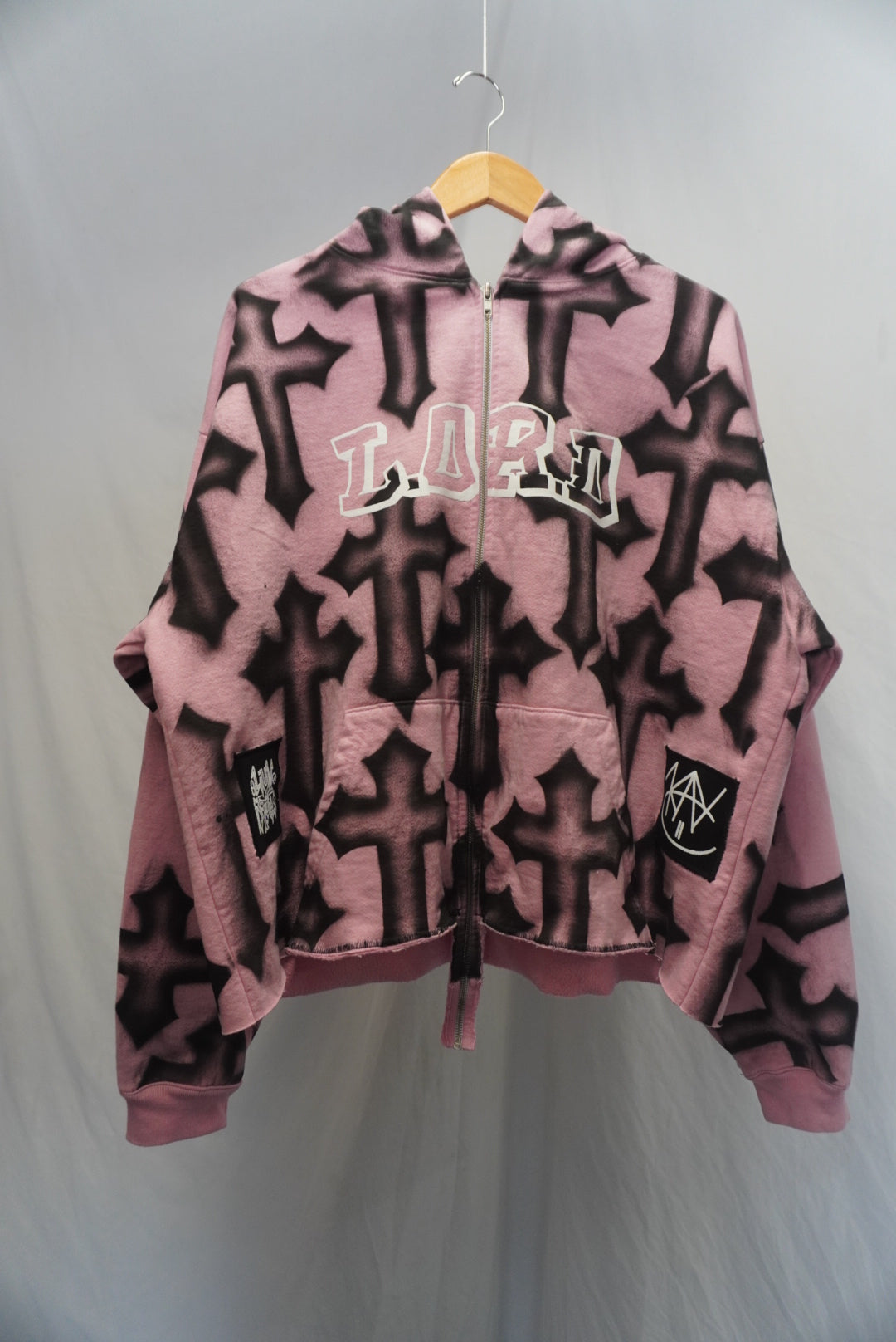 LUVORDRUGS “L.OR.D” Airbrushed Gothic Cross KAYC ‘25 Jacket