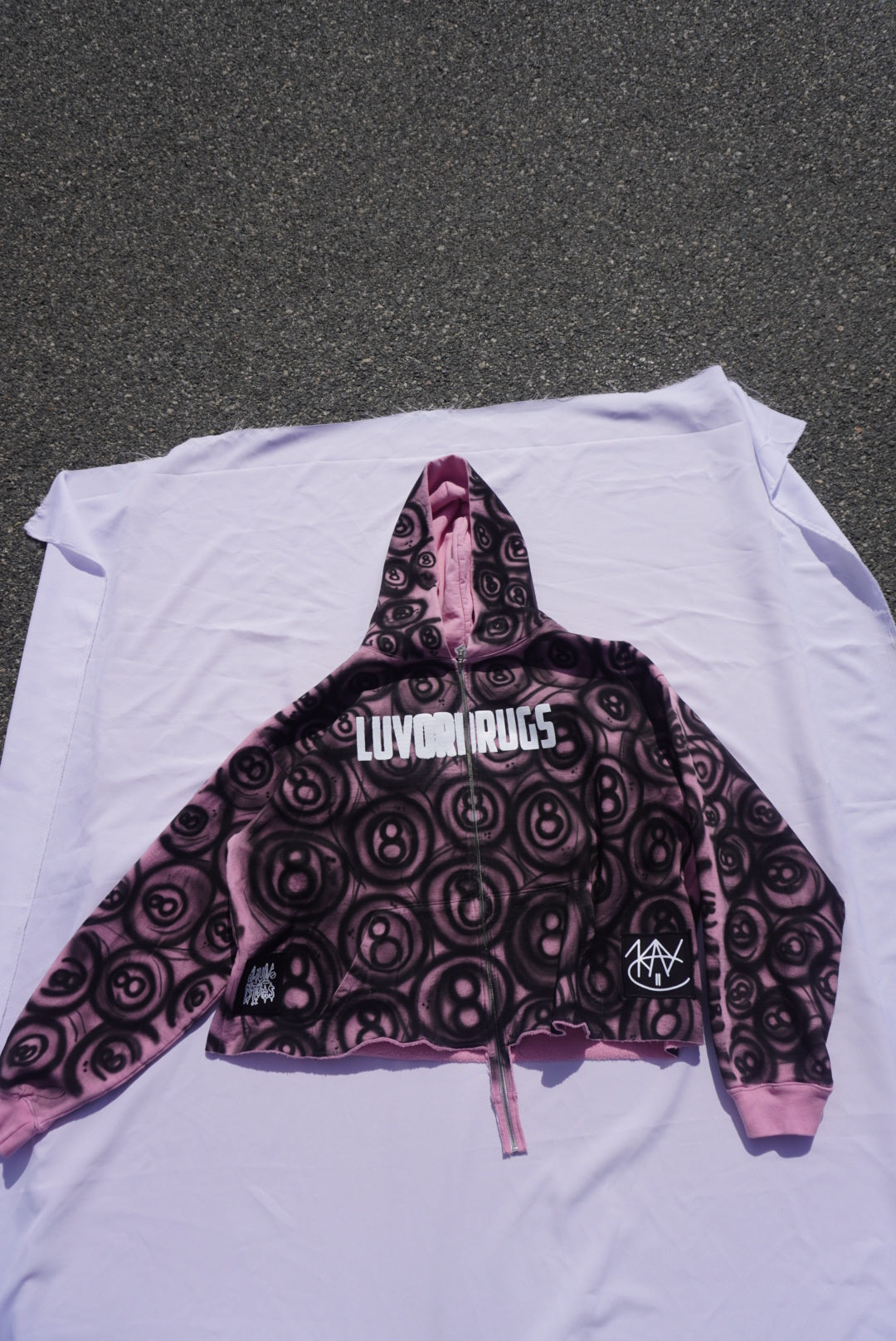 LUVORDRUGS “crazy 8” Airbrushed KAYC ‘25 Jacket
