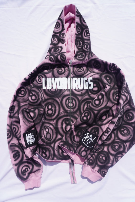 LUVORDRUGS “crazy 8” Airbrushed KAYC ‘25 Jacket