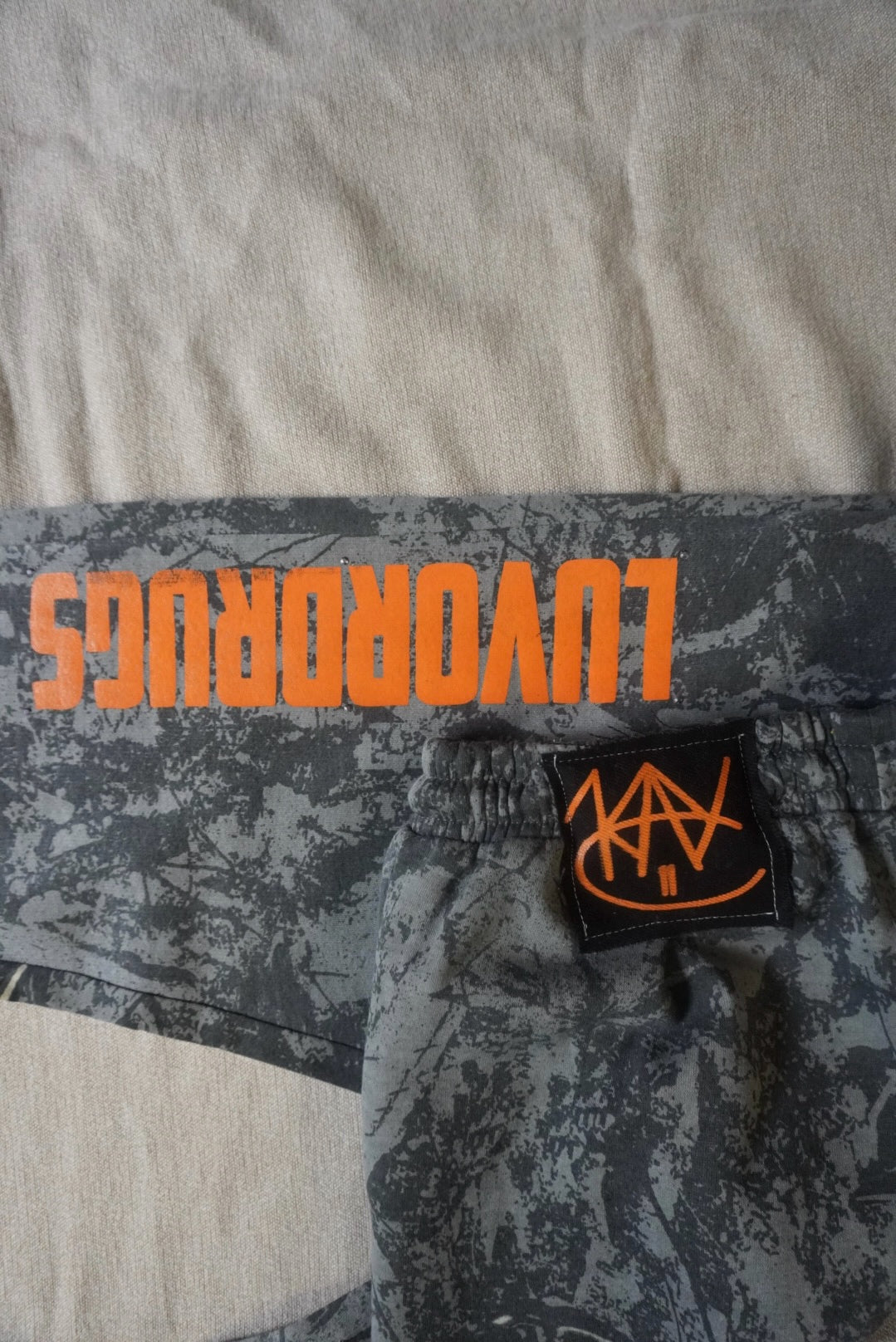LARGE “ Treebark “ camo LUVORDRUGS Sweatpants