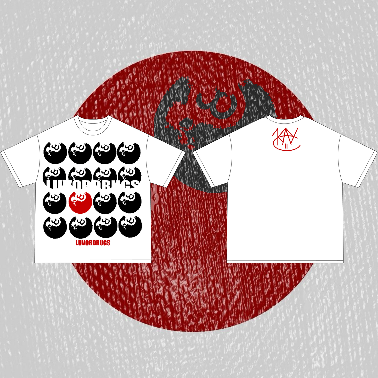 BUNDLE Winning Shot 8 Ball T Shirt BLACK & RED