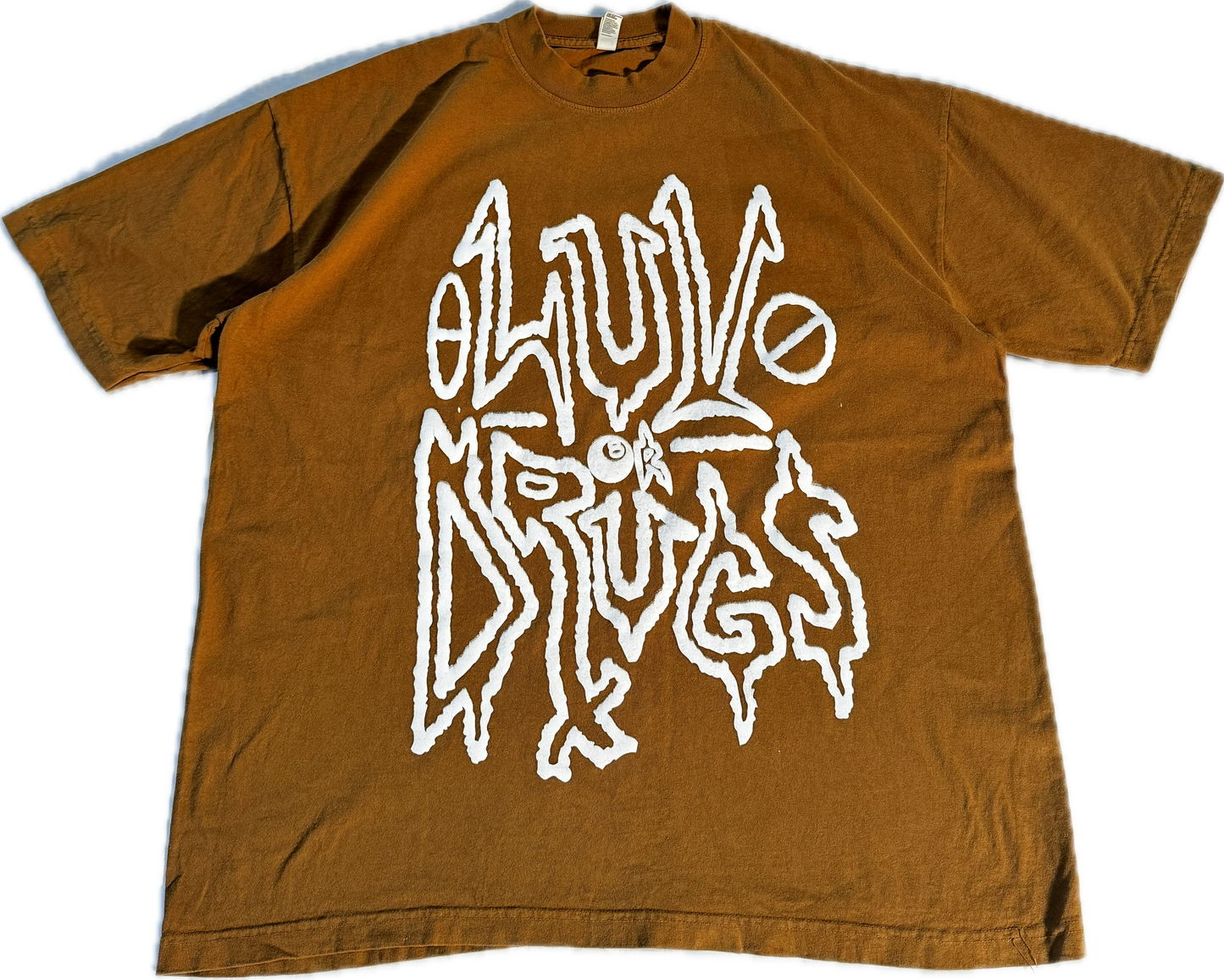 LUVORDRUGS T SHIRT “DOODOO Brown “ SIZE MEDIUM