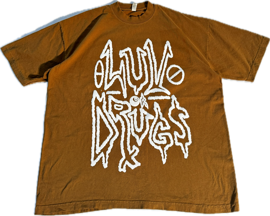 LUVORDRUGS T SHIRT “DOODOO Brown “ SIZE MEDIUM