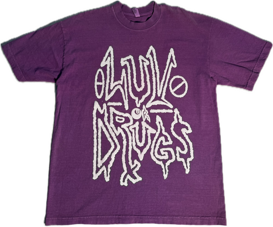 LUVORDRUGS T SHIRT “ Purple Wok “ size L