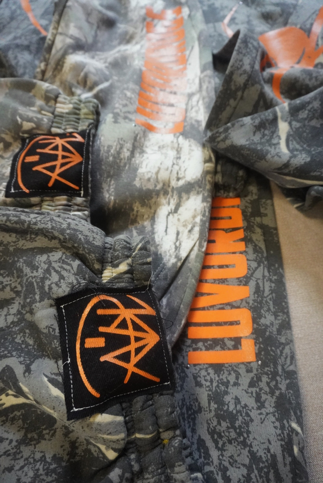 LARGE “ Treebark “ camo LUVORDRUGS Sweatpants
