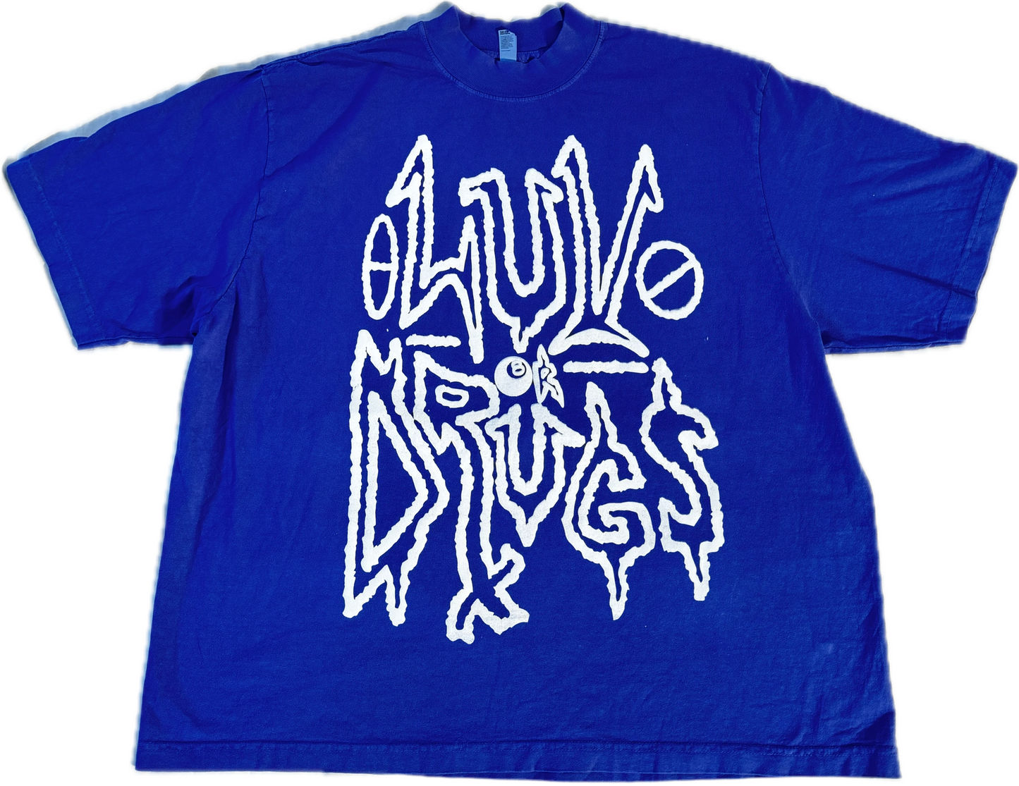 LUVORDRUGS T Shirt “ SONIC BLUE “ size large