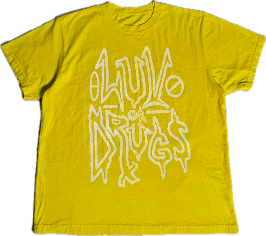 LUVORDRUGS T SHIRT “ MUSTARD “ SIZE XL